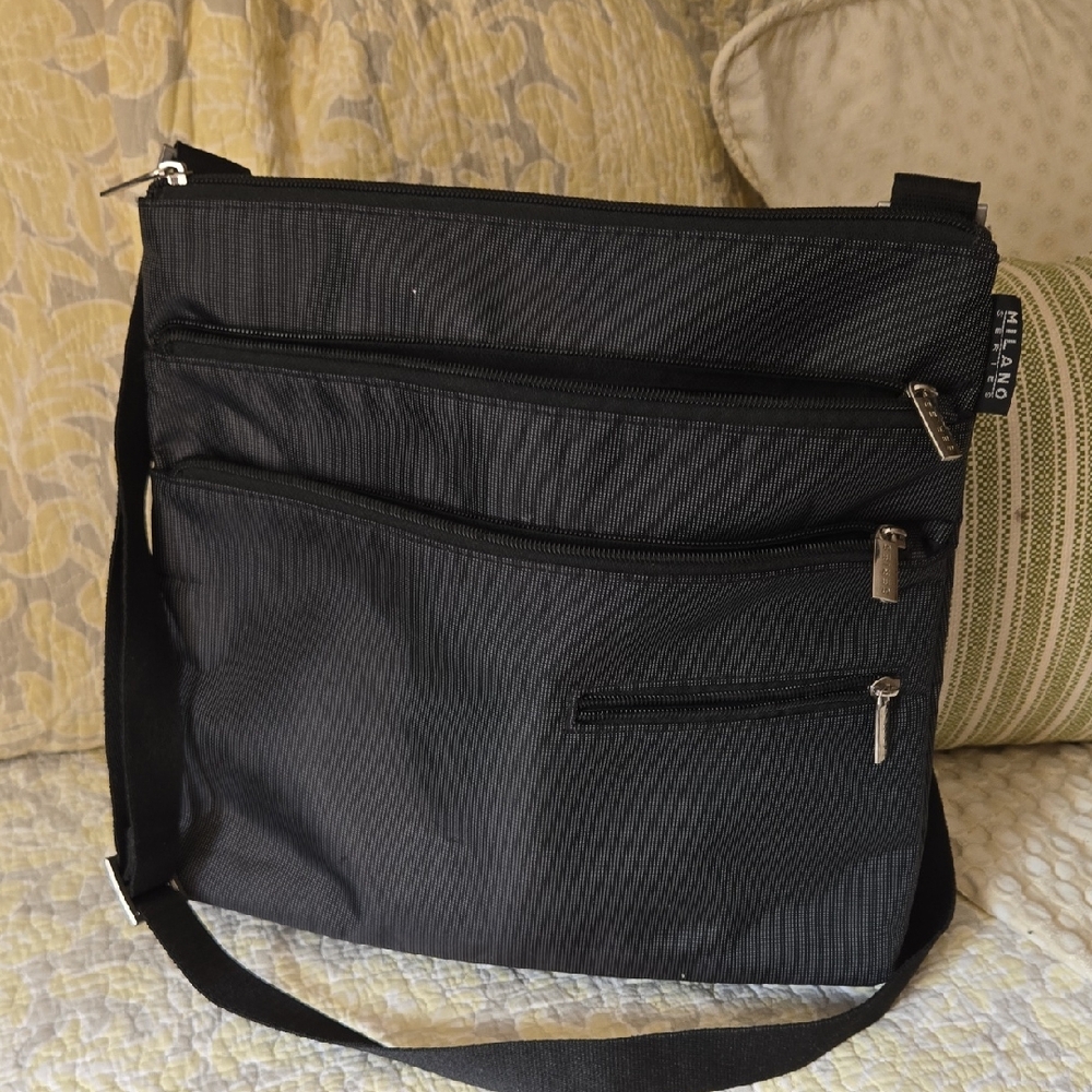 Milano Series Black Crossbody Bag